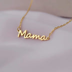 Stainless Steel Necklaces Mother'S Day Mama Letter Pendant Collar Chain Fashion Necklace for Woman Jewelry Party Mom Gifts