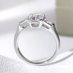 1-4 Carat Emerald Cut Moissanite Ring