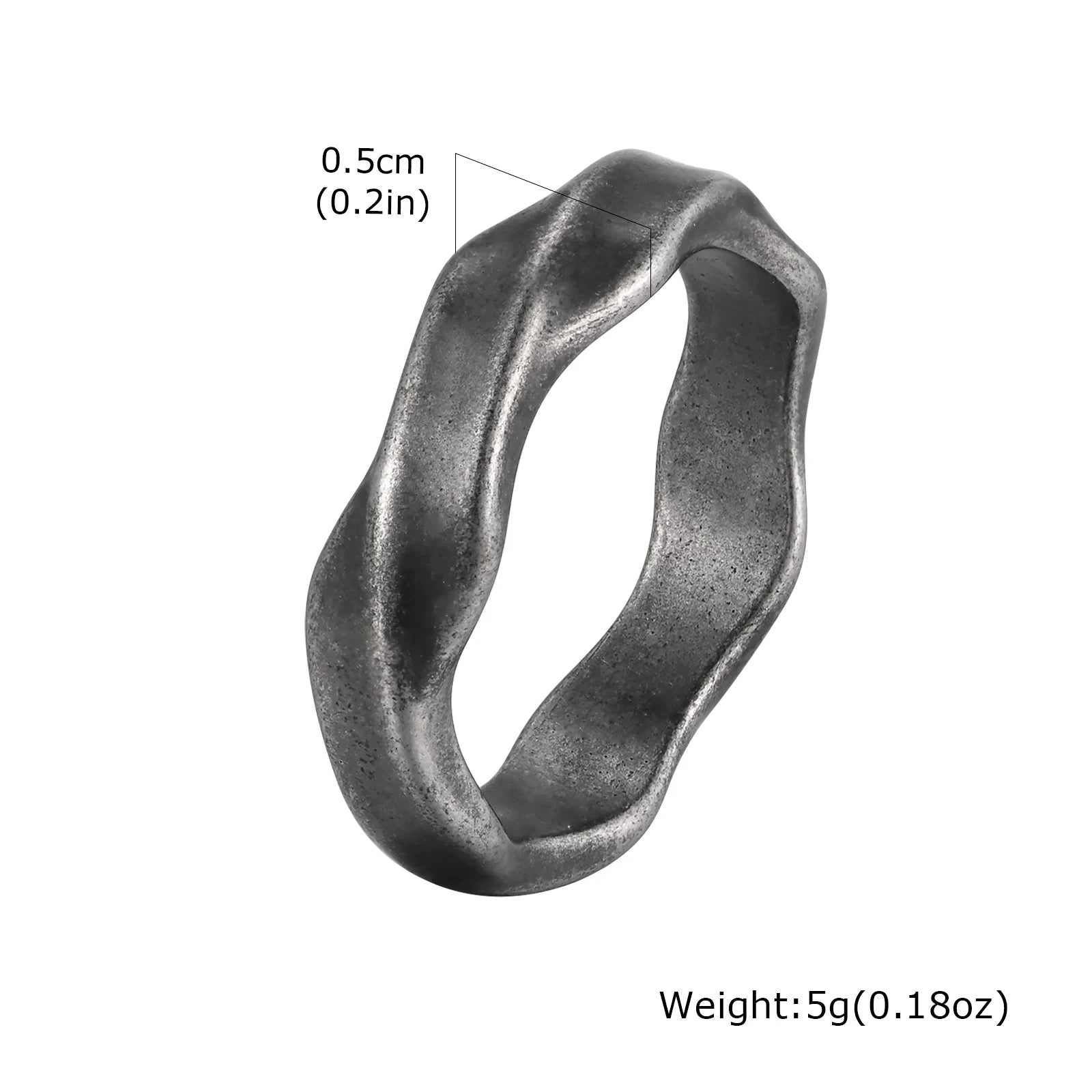 Simple Mobius Rings for Men Boys,Stainless Steel Finger Band Ring,Punk Vintage Endless Love Jewelry Gift